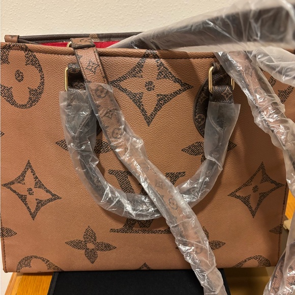 Brown Designer Tote Bag - Picture 1 of 3